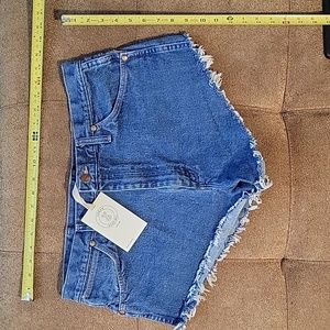 Urban Renewal Remade Wrangler Cutoff Denim Short